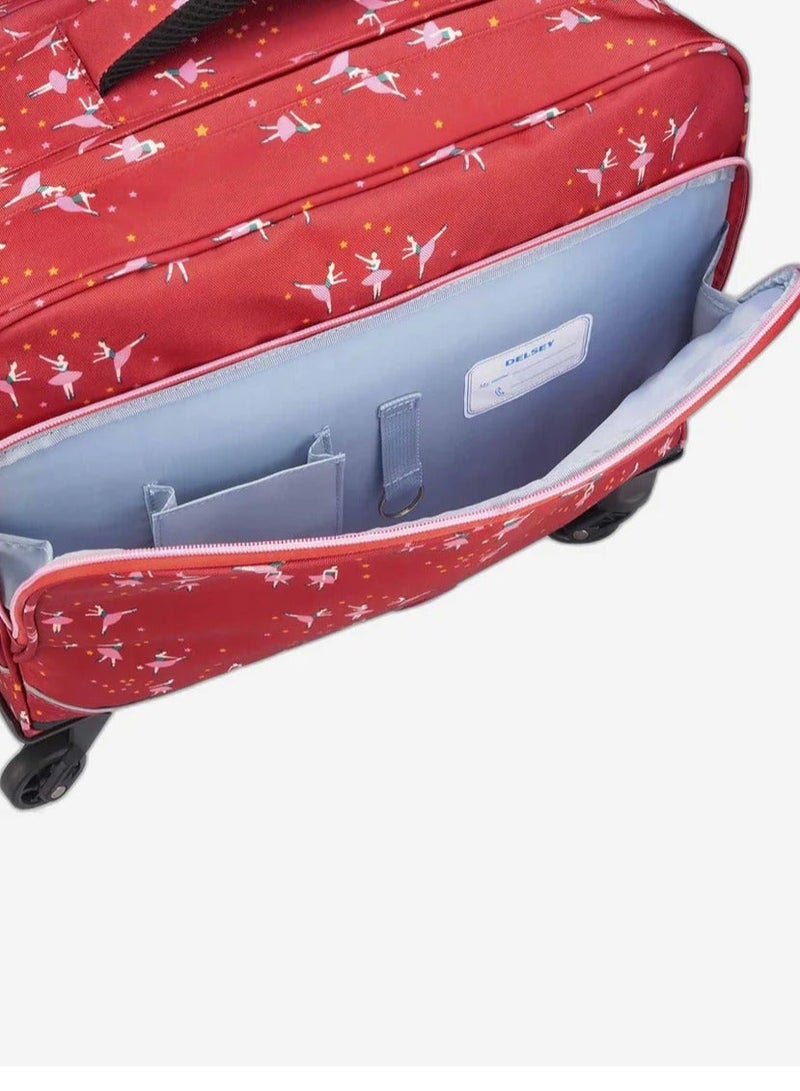 DELSEY Paris Back To School 4-Wheeled School Trolley Bag - Ballerina Pink - Image 4